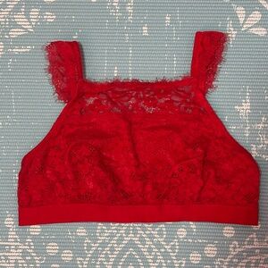 Aerie Red Lace Bralette
